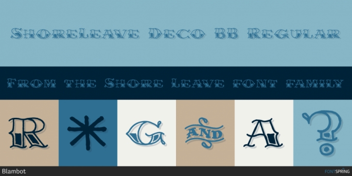 Shore Leave font preview