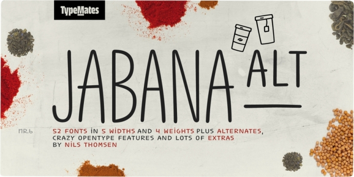 Jabana Extras font preview