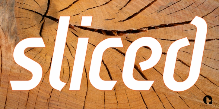 Sliced Open font preview
