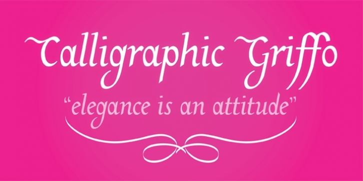 Calligraphic Griffo font preview