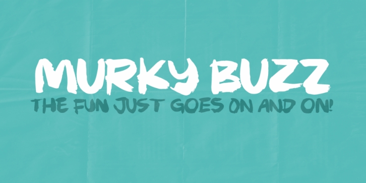 Murky Buzz font preview