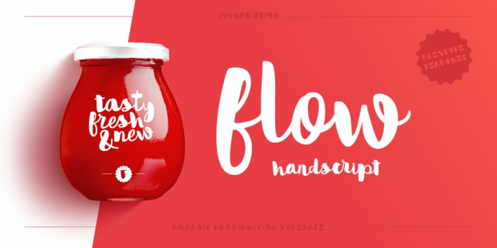 Flow Handscript font preview