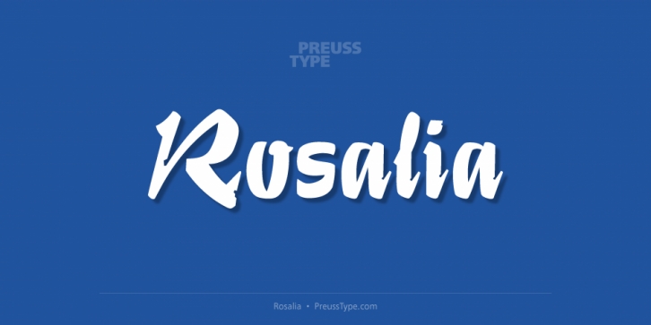 Rosalia font preview