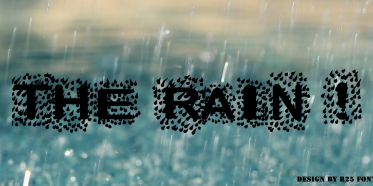 The Rain font preview