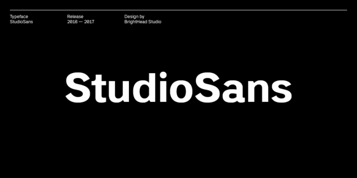 Studio Sans font preview