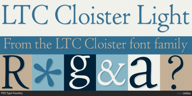 LTC Cloister font preview