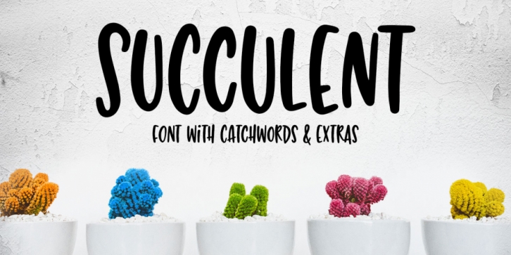 Succulent font preview