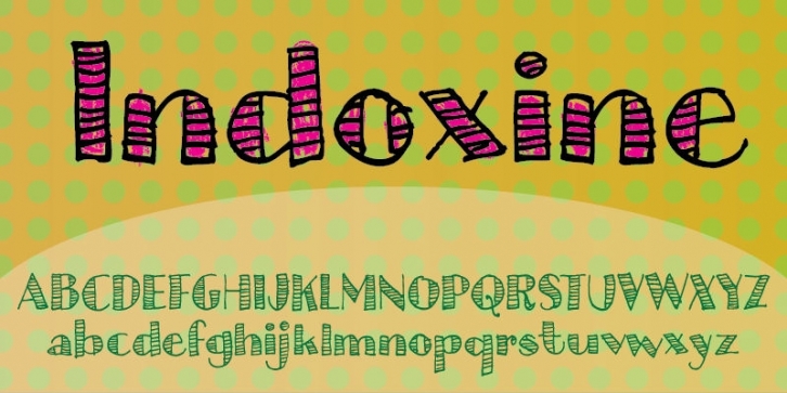 Indoxine font preview