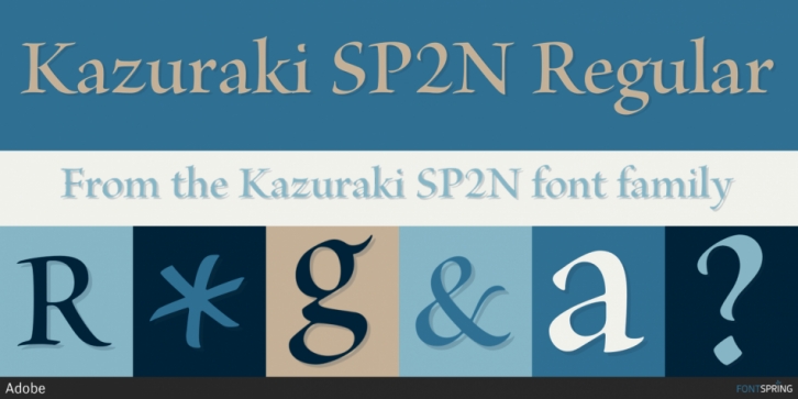 Kazuraki SP2N font preview