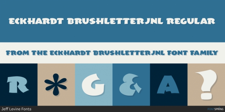 Eckhardt BrushletterJNL font preview