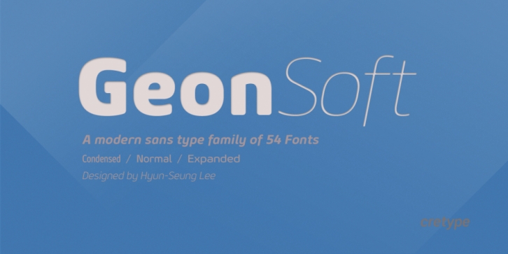 Geon Soft font preview