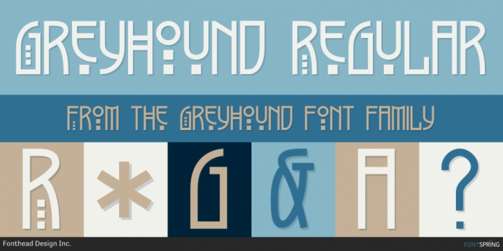 Greyhound font preview