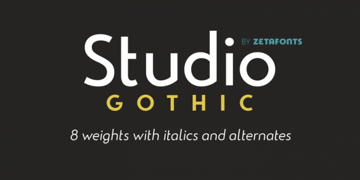 Studio Gothic font preview