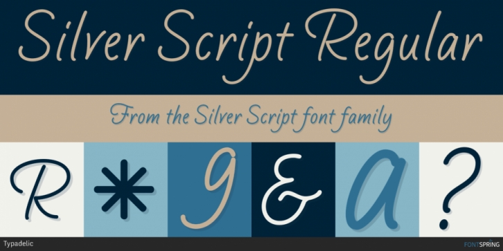 Silver Script font preview