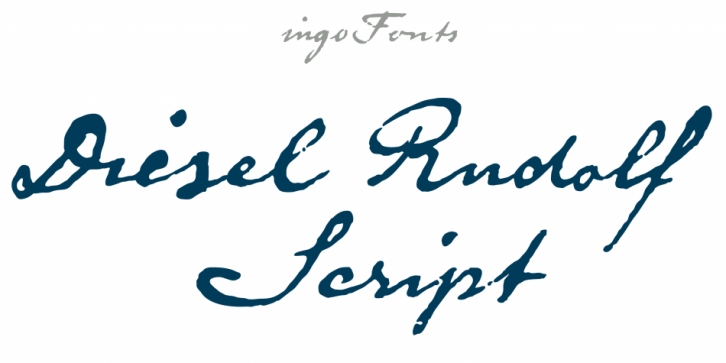 Diesel Rudolf Script font preview