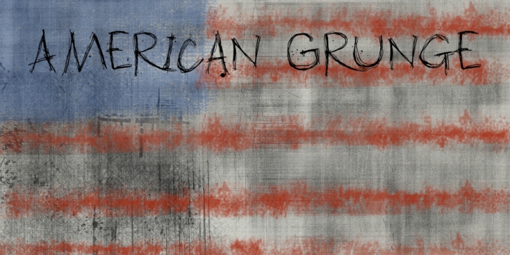 American Grunge font preview