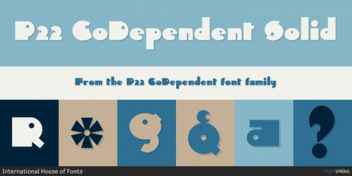P22 CoDependent font preview