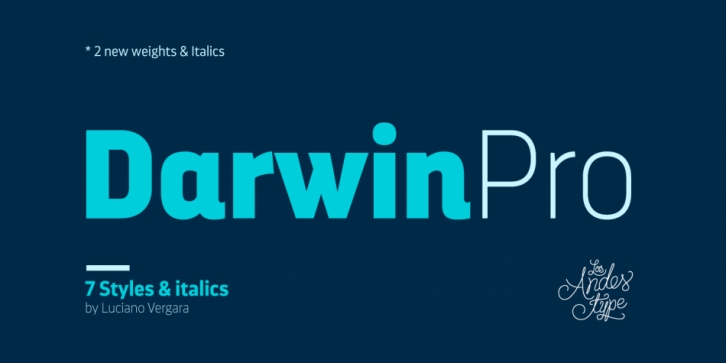 Darwin Pro font preview