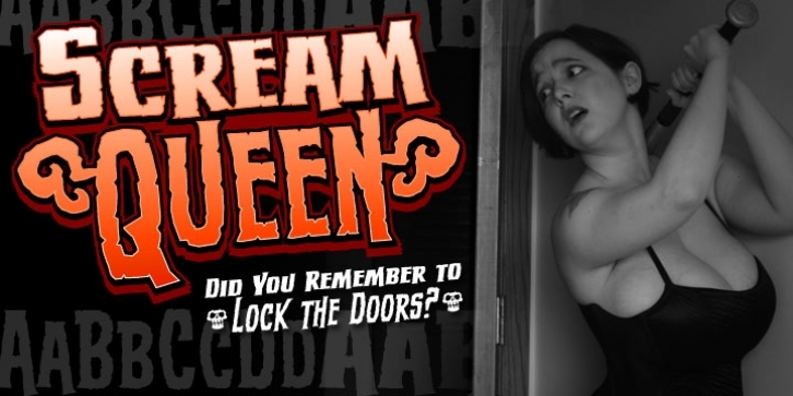 Scream Queen font preview