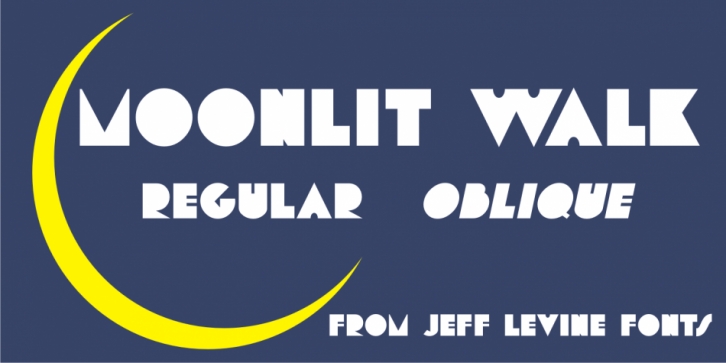 Moonlit Walk JNL font preview