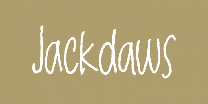 Jackdaws font preview