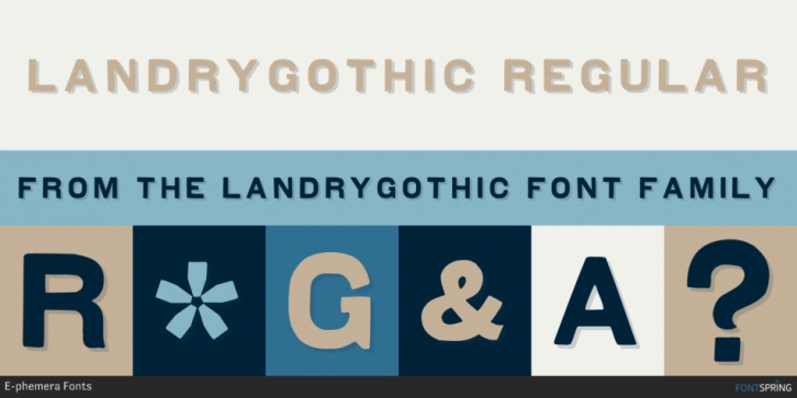 LandryGothic font preview