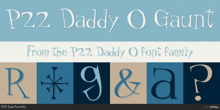 P22 Daddy O font preview