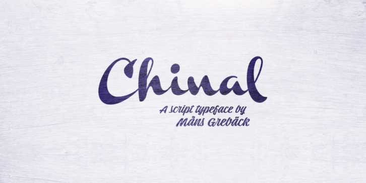 Chinal font preview