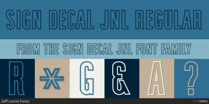 Sign Decal JNL font preview