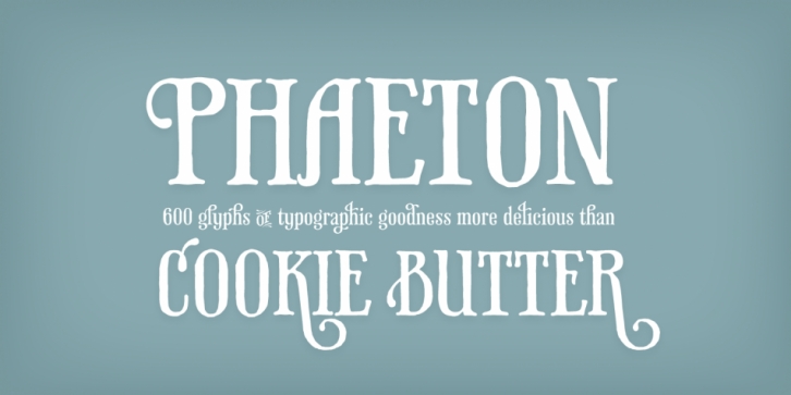 Phaeton font preview