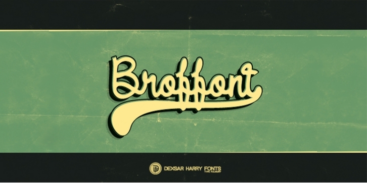 DHF Broffont Script font preview