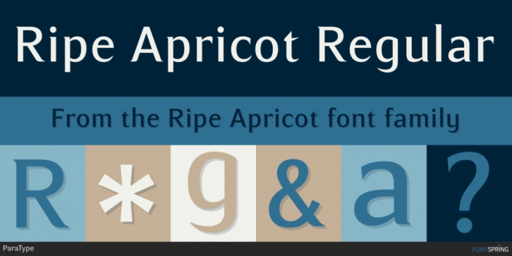 Ripe Apricot font preview