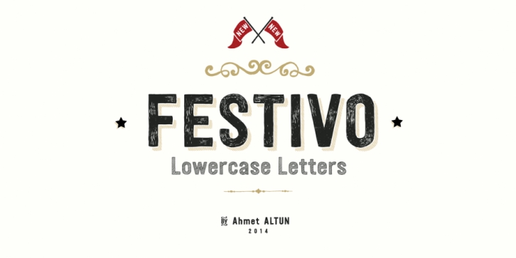 Festivo Lowercase font preview