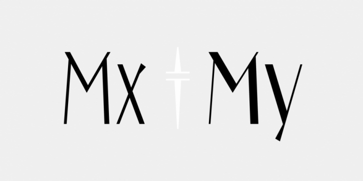 Mx My font preview