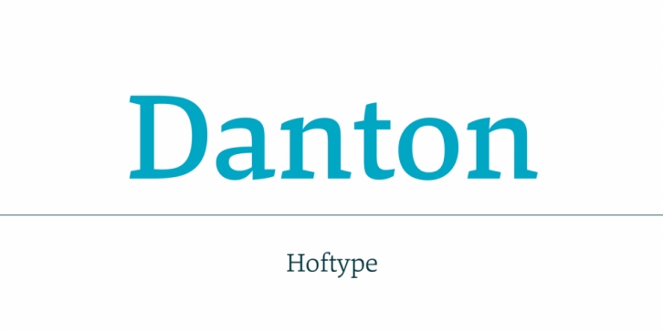 Danton font preview