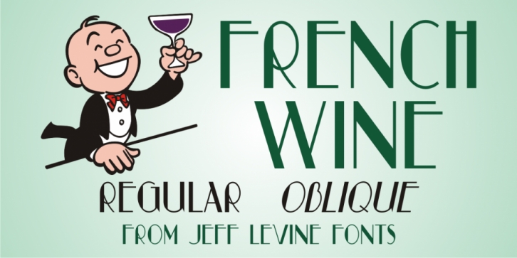 French Wine JNL font preview