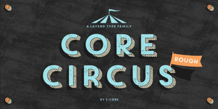 Core Circus Rough font preview