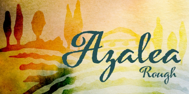 Azalea Rough font preview