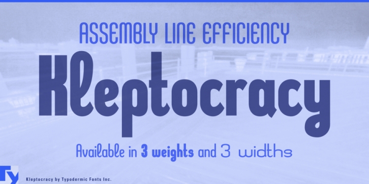 Kleptocracy font preview