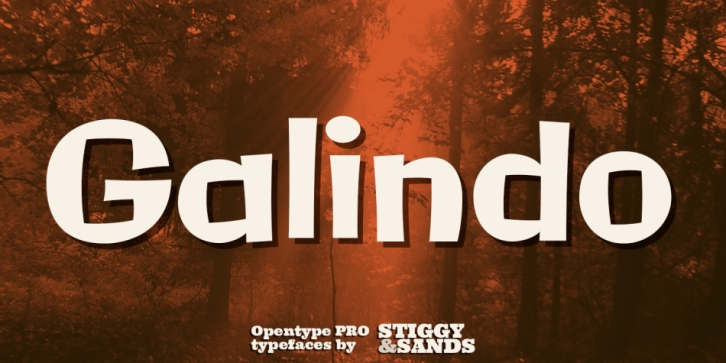 Galindo Pro font preview