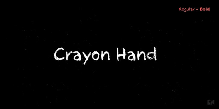Crayon Hand font preview