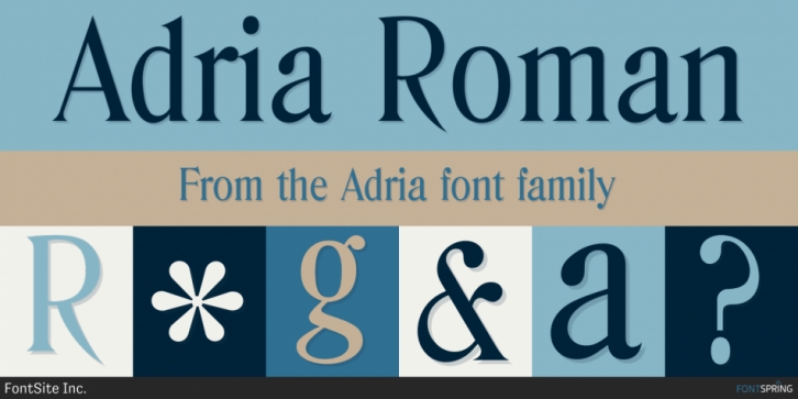 Adria font preview