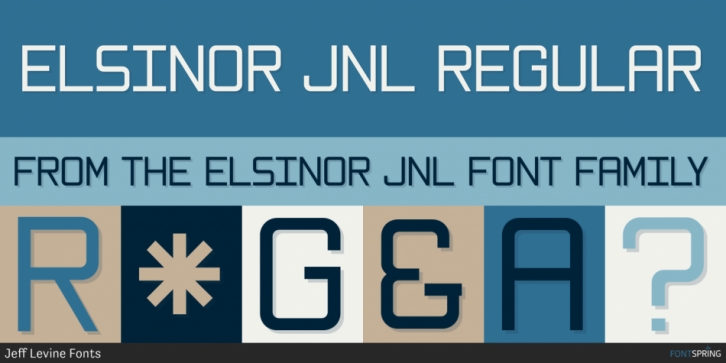 Elsinor JNL font preview