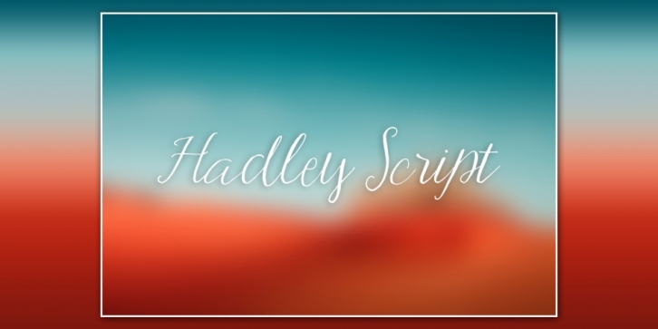 Hadley Script font preview