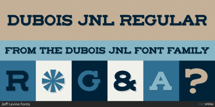 DuBois JNL font preview