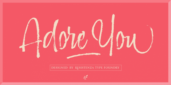 Adore You font preview