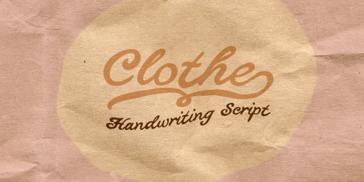 Clothe font preview