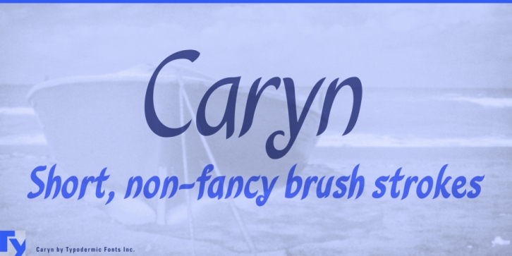 Caryn font preview