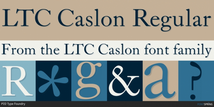 LTC Caslon font preview