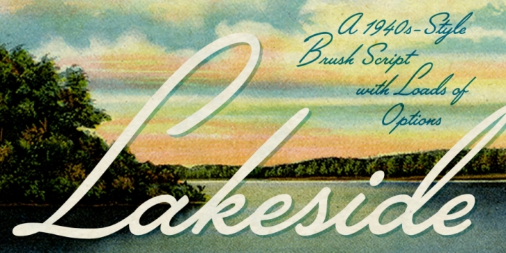 Lakeside font preview